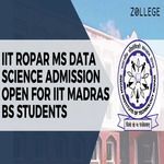 IIT Ropar MS Data Science Admission Open for IIT Madras BS Students